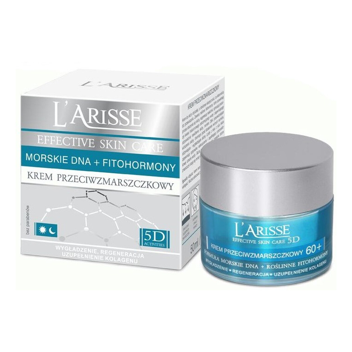 Ava Laboratorium L'arisse 5D Krem przeciwzmarszczkowy 60+ z morskim DNA+ i fitohormonami