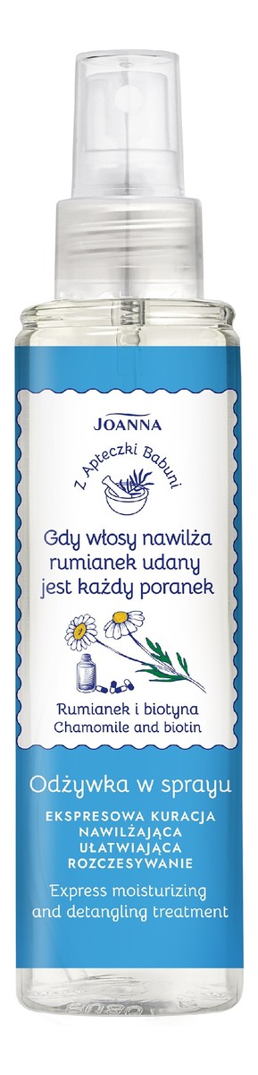 Z apteczki babuni odżywka do włosów w sprayu-rumianek i biotyna