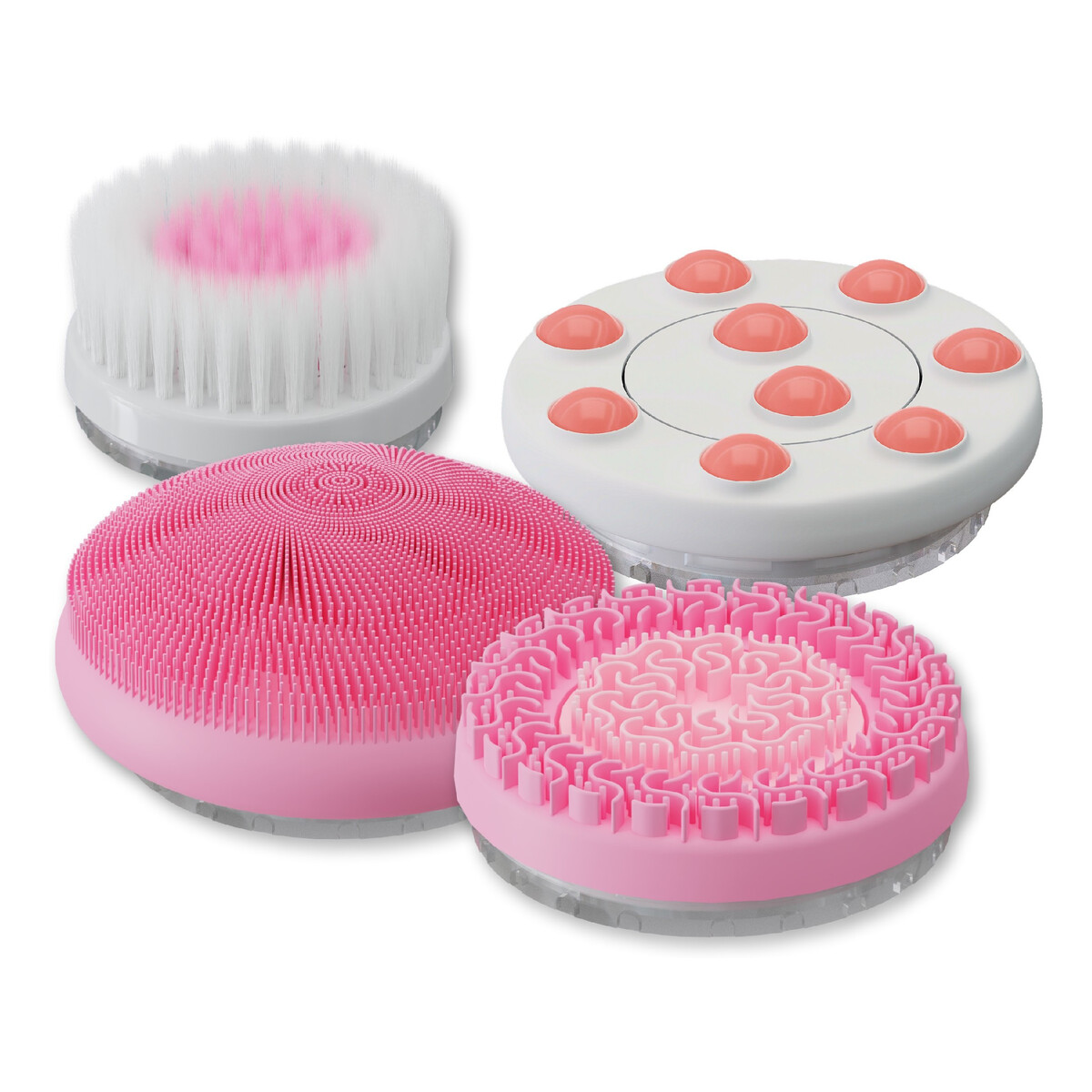 Lumineo Professional line Zestaw 4 głowic do szczoteczki lumineo pro-kolor różowy 1 op.-4 szt.