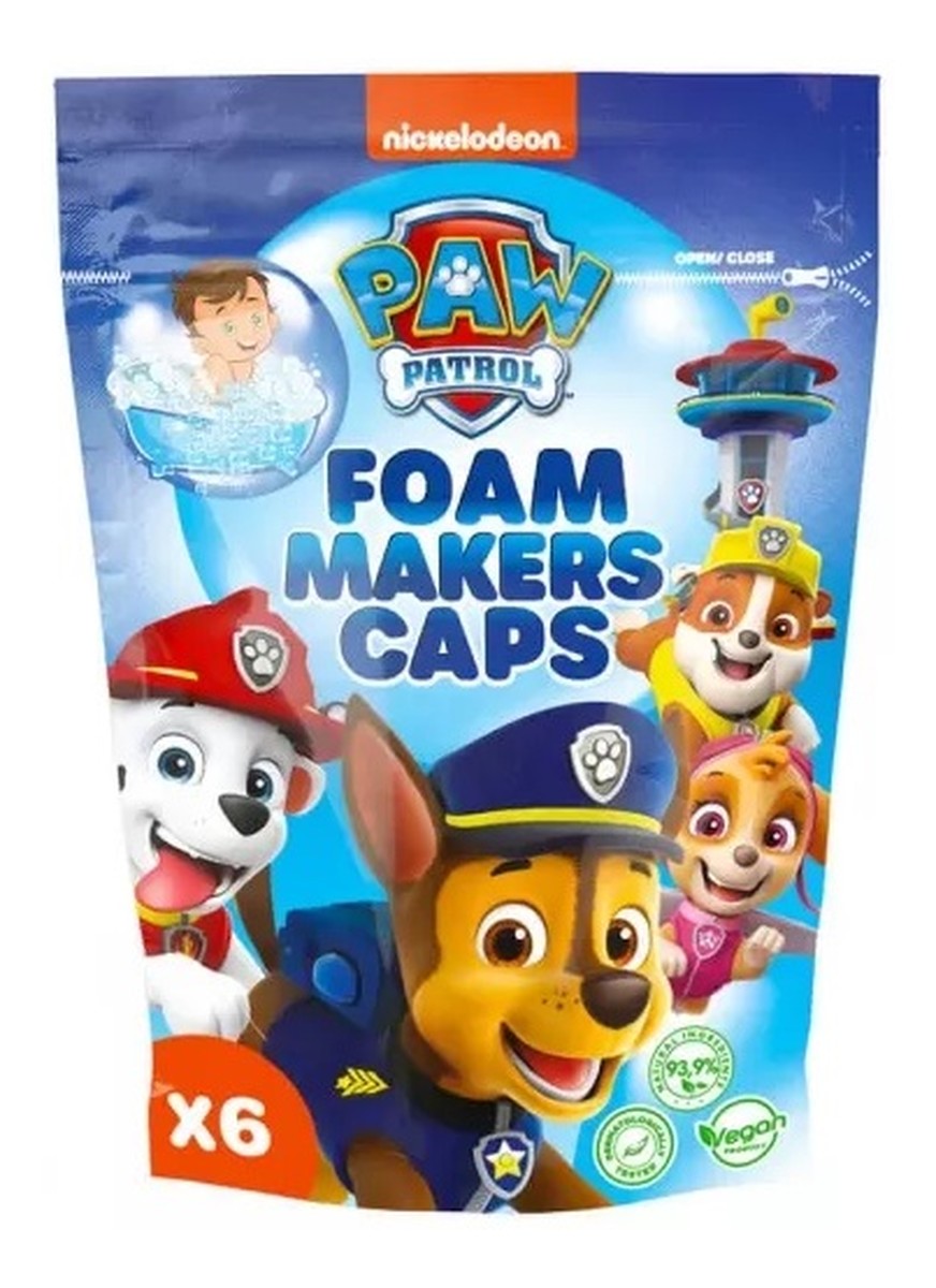 Foam makers caps pianotwory do kąpieli 6x16g