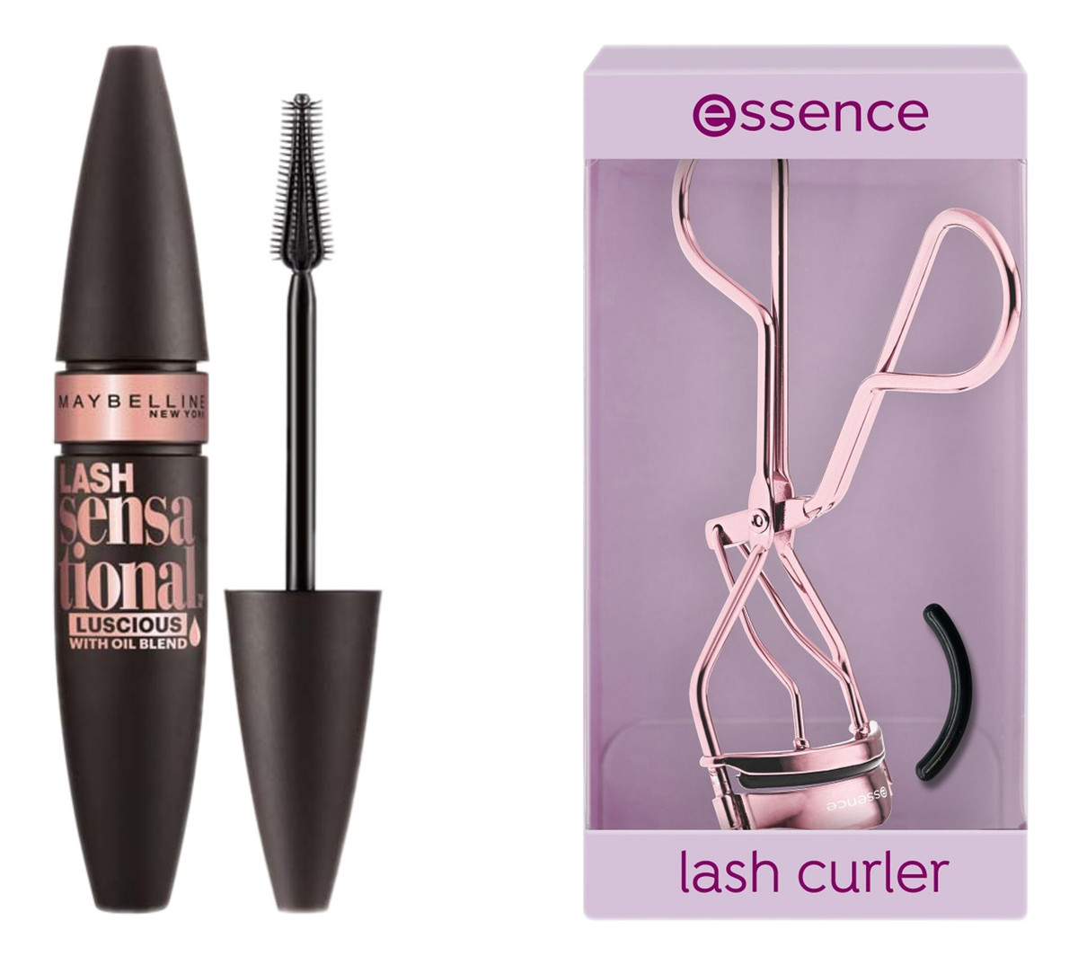 Mascara Do Rzęs s Full Fan Effect + Essence Zalotka