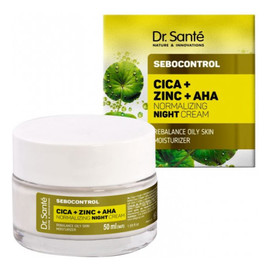 Sebocontrol Cica + Zinc + AHA Normalizujący Krem Regulujący Pracę Gruczołów Łojowych Na Noc