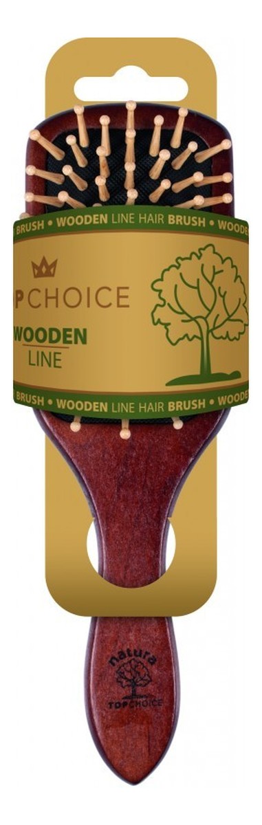 Drewniana Szczotka do włosów "CHERRY" (62223)