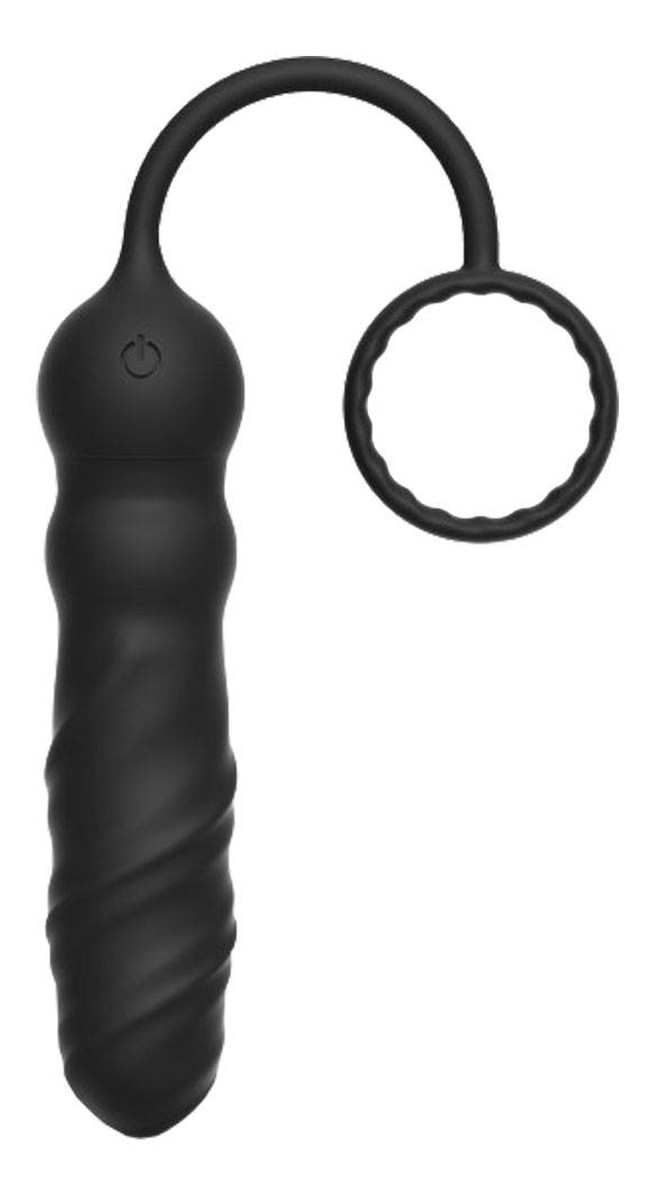 Deep seeker plug anal korek analny i pierścień na penisa black