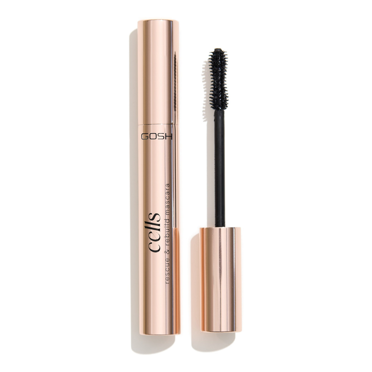 Gosh Carelash Cells Rescue&Rebuild Tusz do rzęs liftingujący pogrubiający czarny 10ml
