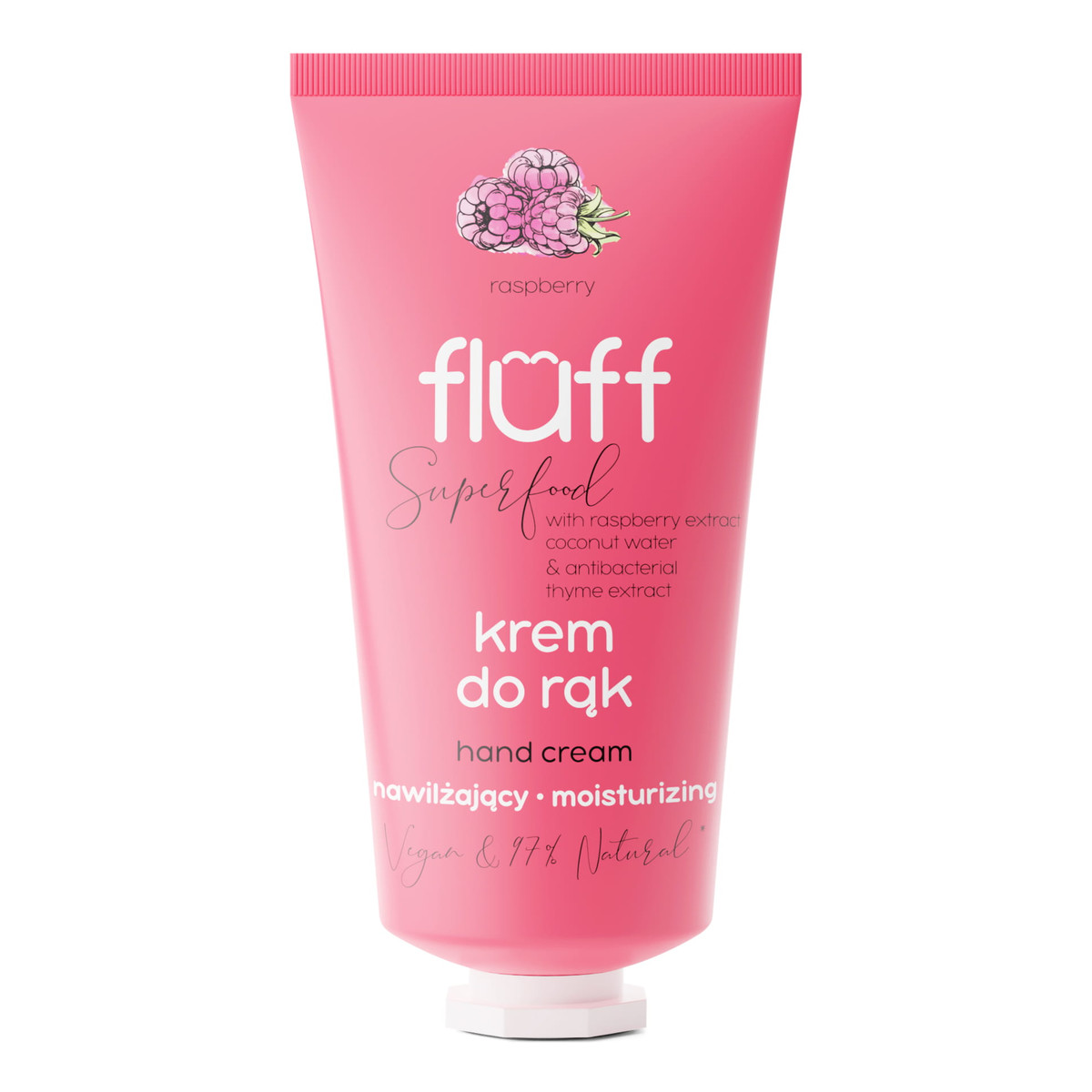 Fluff Krem do rąk ultra - nawilżający, malina 50ml