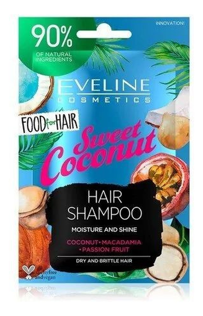 Sweet Coconut Szampon do włosów normalnych i cienkich - nawilżenie i połysk