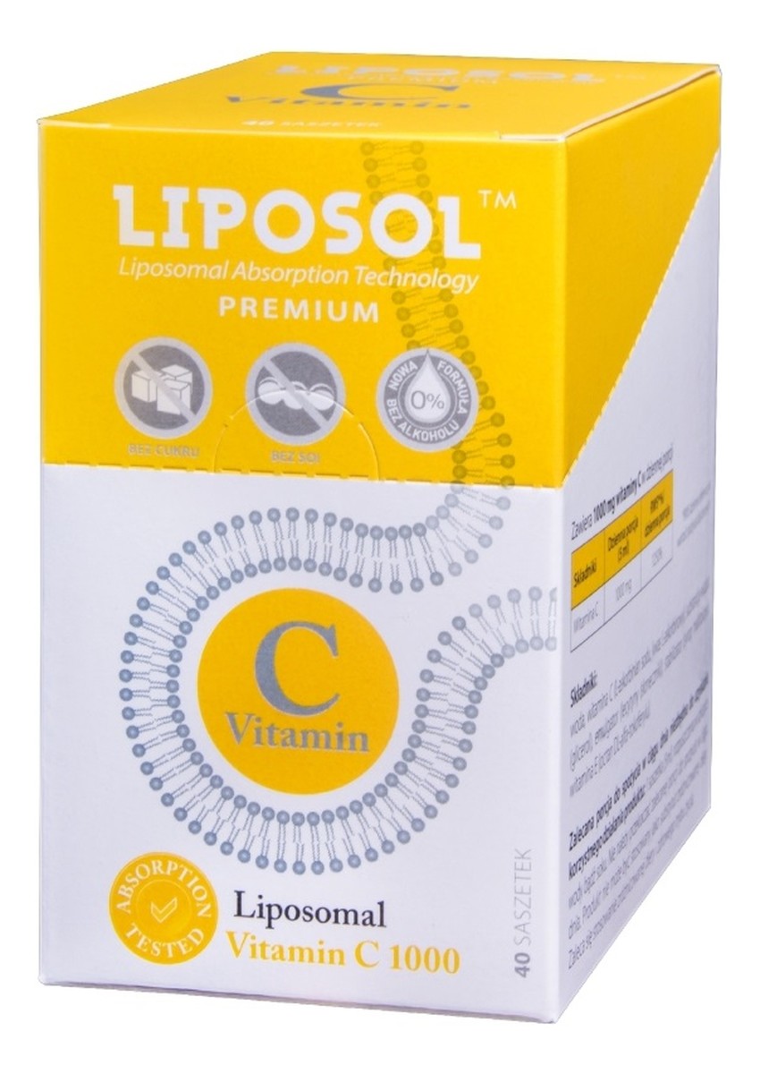 Vitamin c 1000 suplement diety 40 saszetek