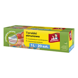 Torebki strunowe (podwójne zamknięcie) 1L - 20szt.