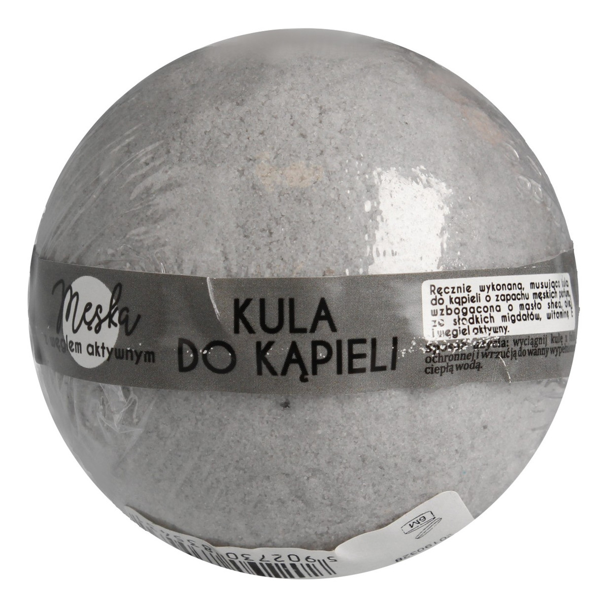 Laq Kula musująca do kąpieli dla mężczyzn z aktywnym węglem - szara 200ml