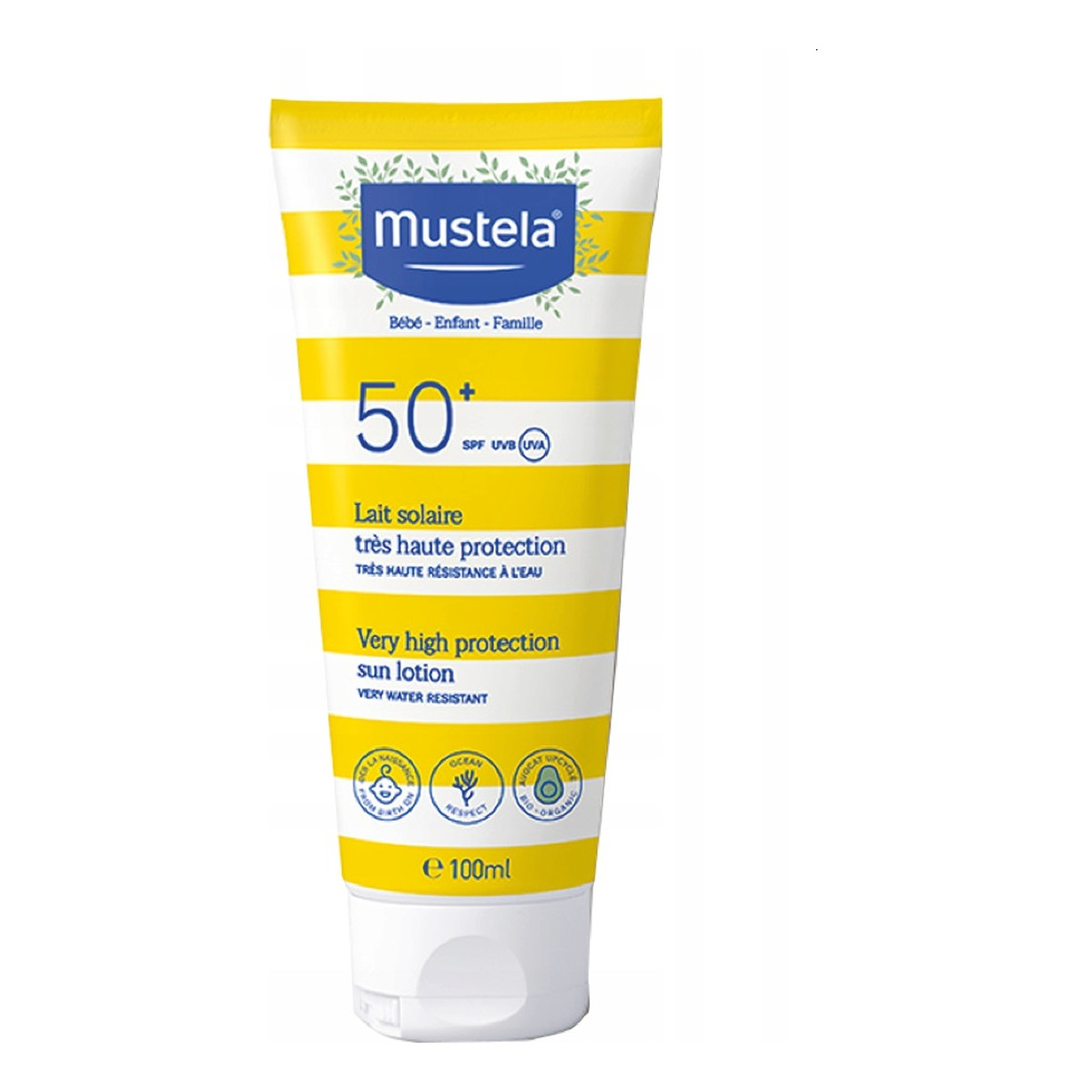 Mustela Bebe Enfant przeciwsłoneczne mleczko do skóry wrażliwej, nietolerującej słońca i skłonnej do atopii SPF50 100ml