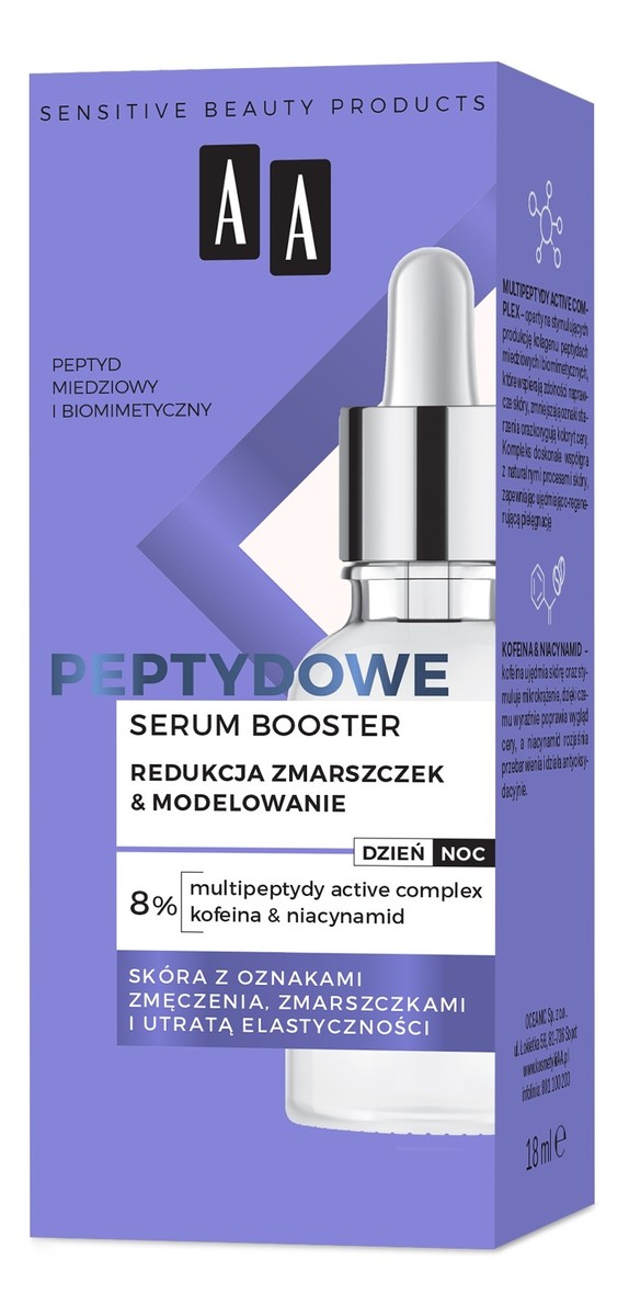 Peptide Serum booster Redukcja zmarszczek i modelowanie