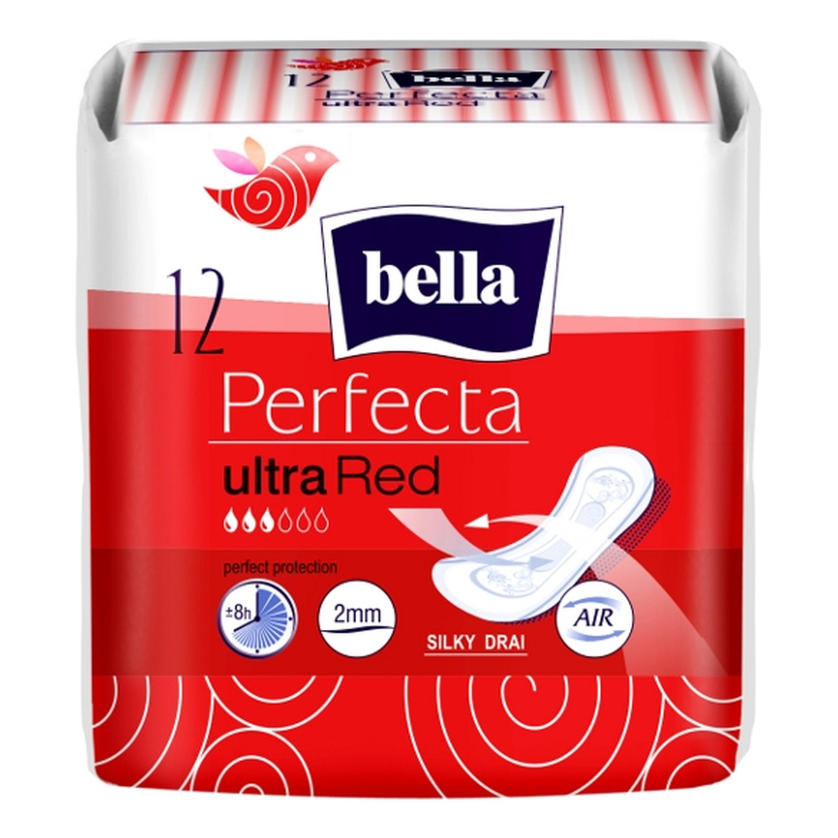 Bella Ultra Red Perfecta Podpaski Higieniczne 12 Sztuk