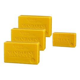 Mydło Marsylskie 3x Mandarynka Limonka + 1x Miód Akacja