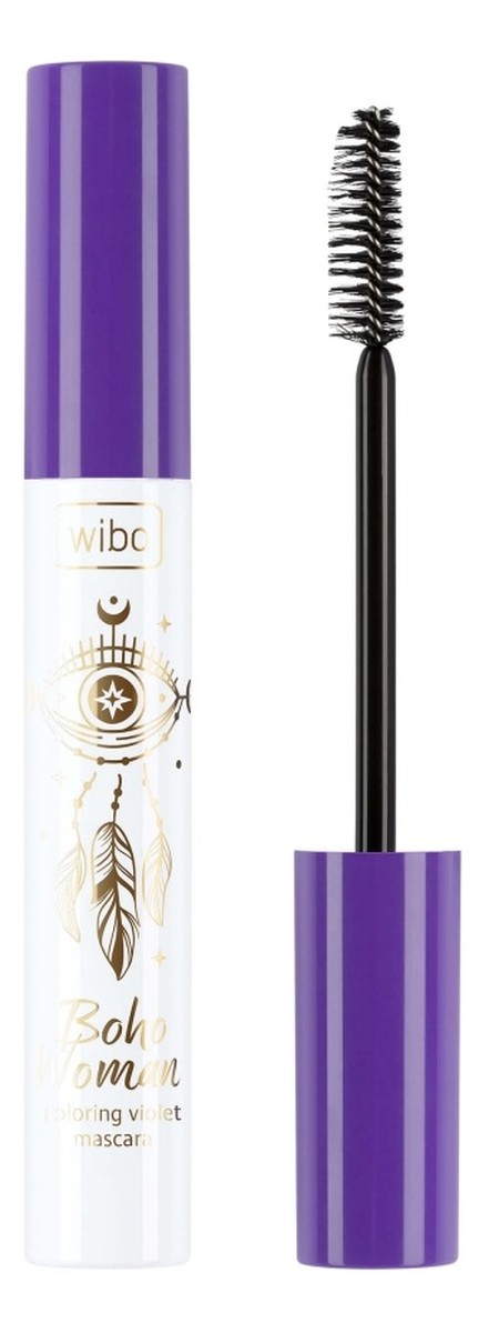 Boho woman coloring mascara kolorowy tusz do rzęs violet