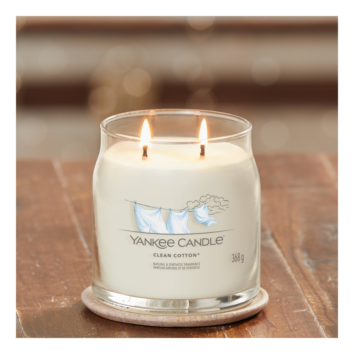 Yankee Candle Świeca zapachowa Clean Cotton 368g