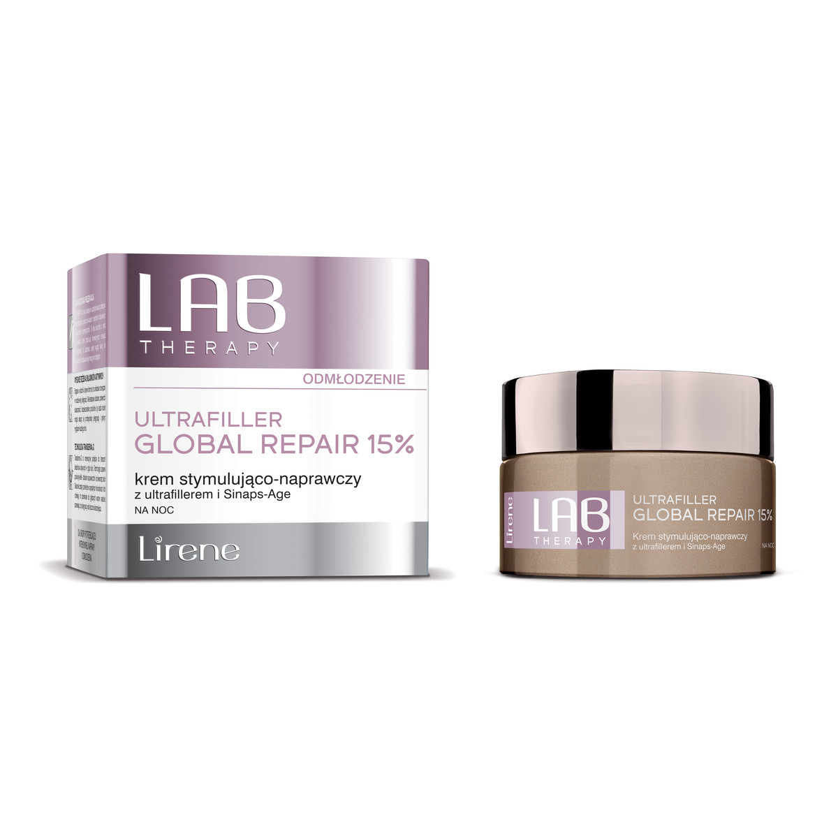Lirene LAB THERAPY KREM STYMULUJĄCO-NAPRAWCZY Z ULTRAFILLEREM I SINAPS-AGE NA NOC 50ml