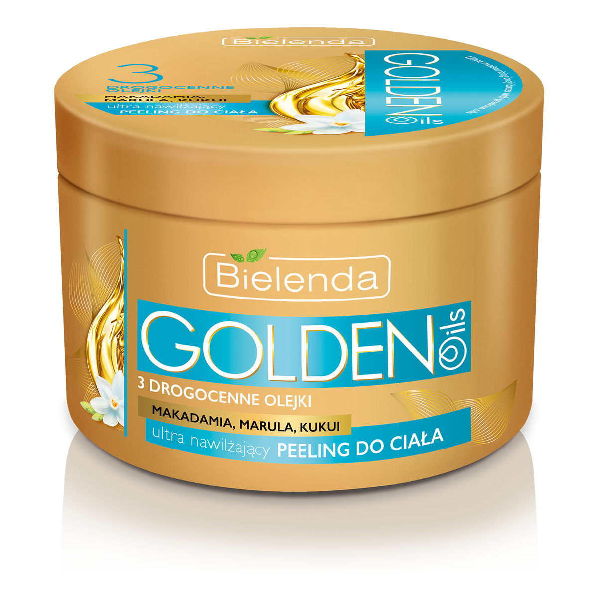 Bielenda Ultra Nawilżenie Golden Oils Ultra Nawilżający Peeling Do Ciała z Drogocennymi Olejkami 200g