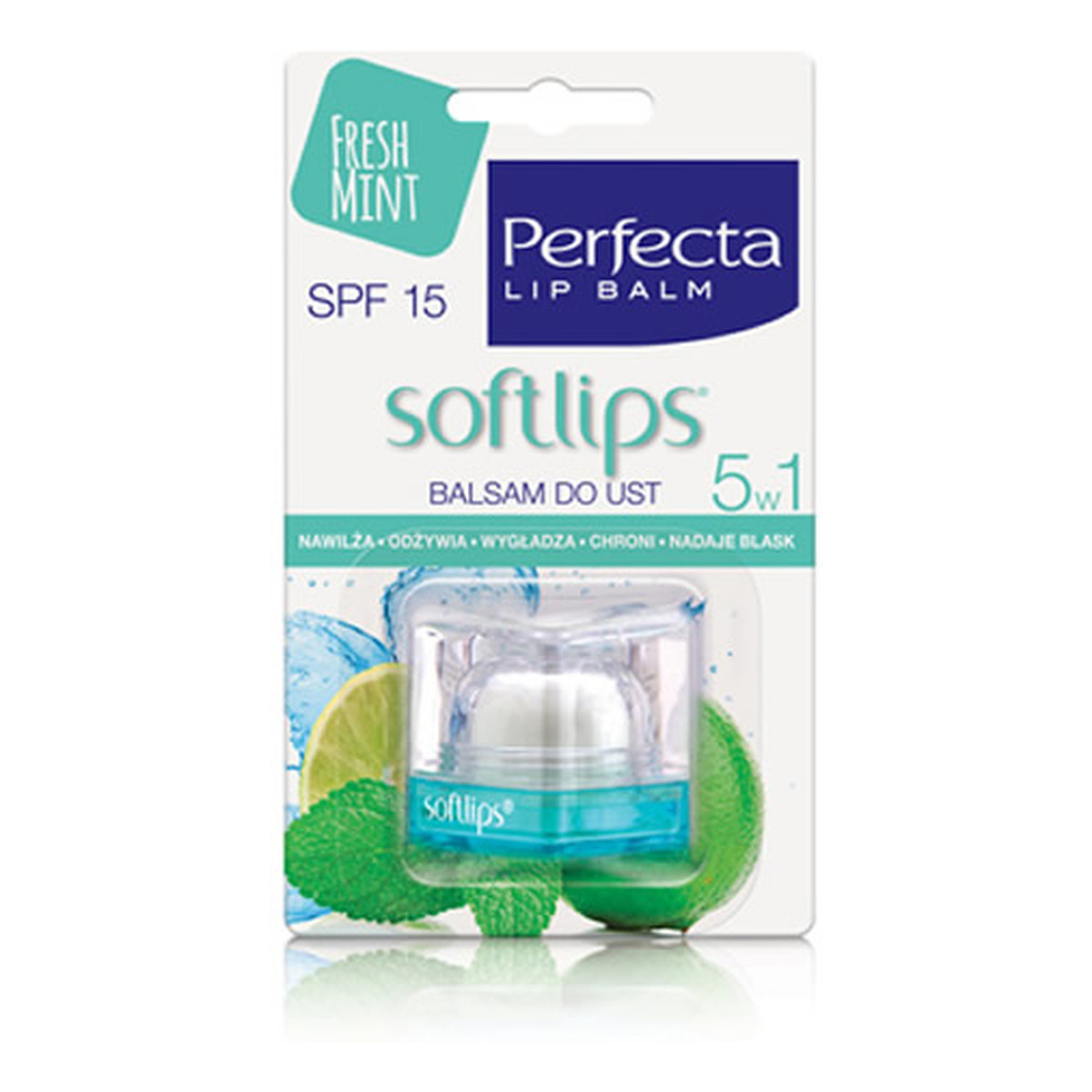 Perfecta Lip Balm Softlips Balsam Do Ust Miętowy
