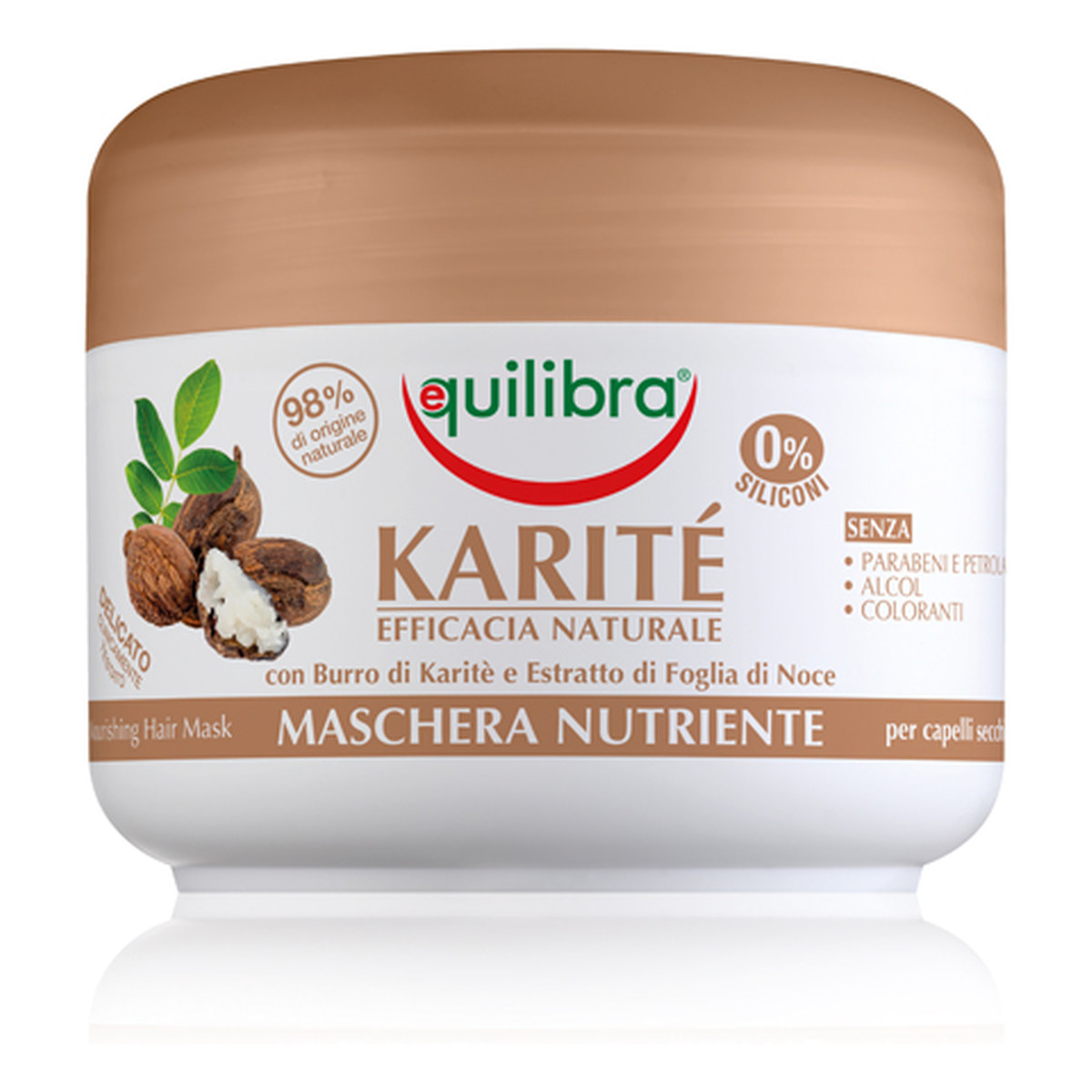 Equilibra Naturale Karite Maska Intensywnie Odżywiająca Do Włosów z Masłem Shea 200ml