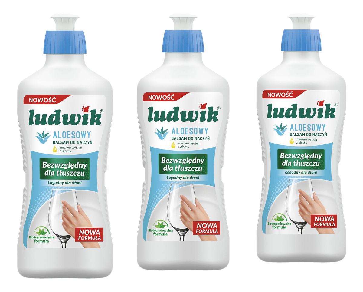 Płyn do mycia naczyń Balsam Aloesowy 3x900g