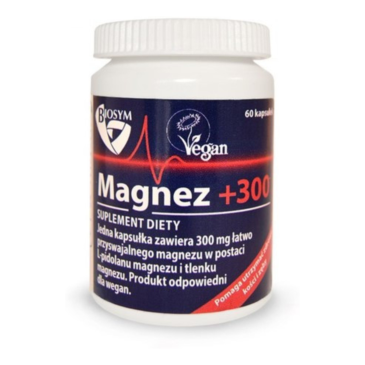 Biosym Magnez +300 suplement diety 60 kapsułek