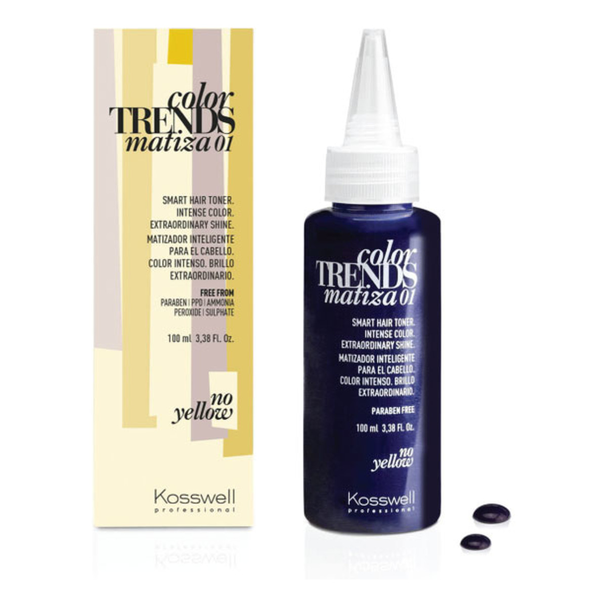 Kosswell Toner do włosów niwelujący żółte odcienie 100ml