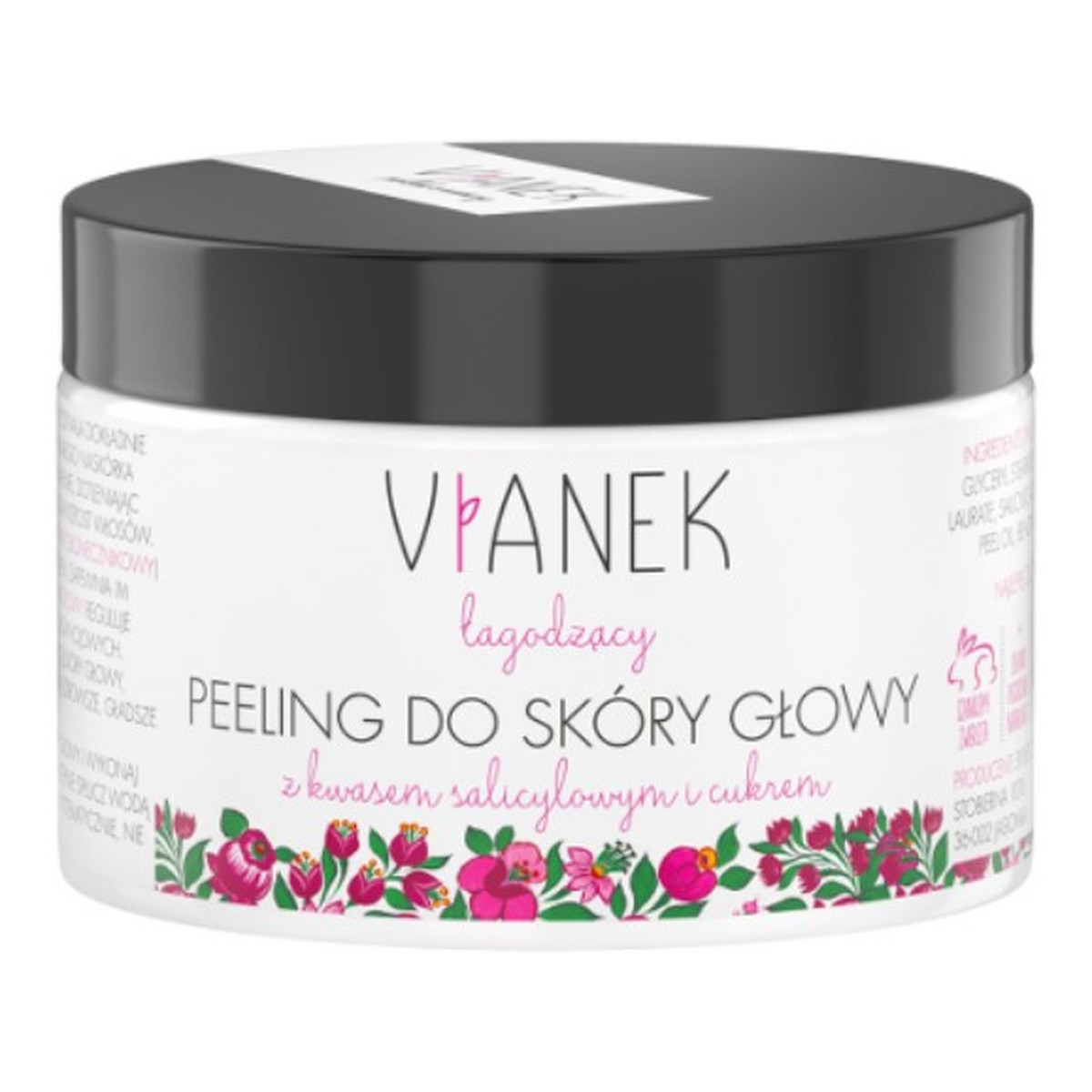 Vianek łagodzący peeling do skóry głowy z kwasem salicylowym i cukrem 150ml