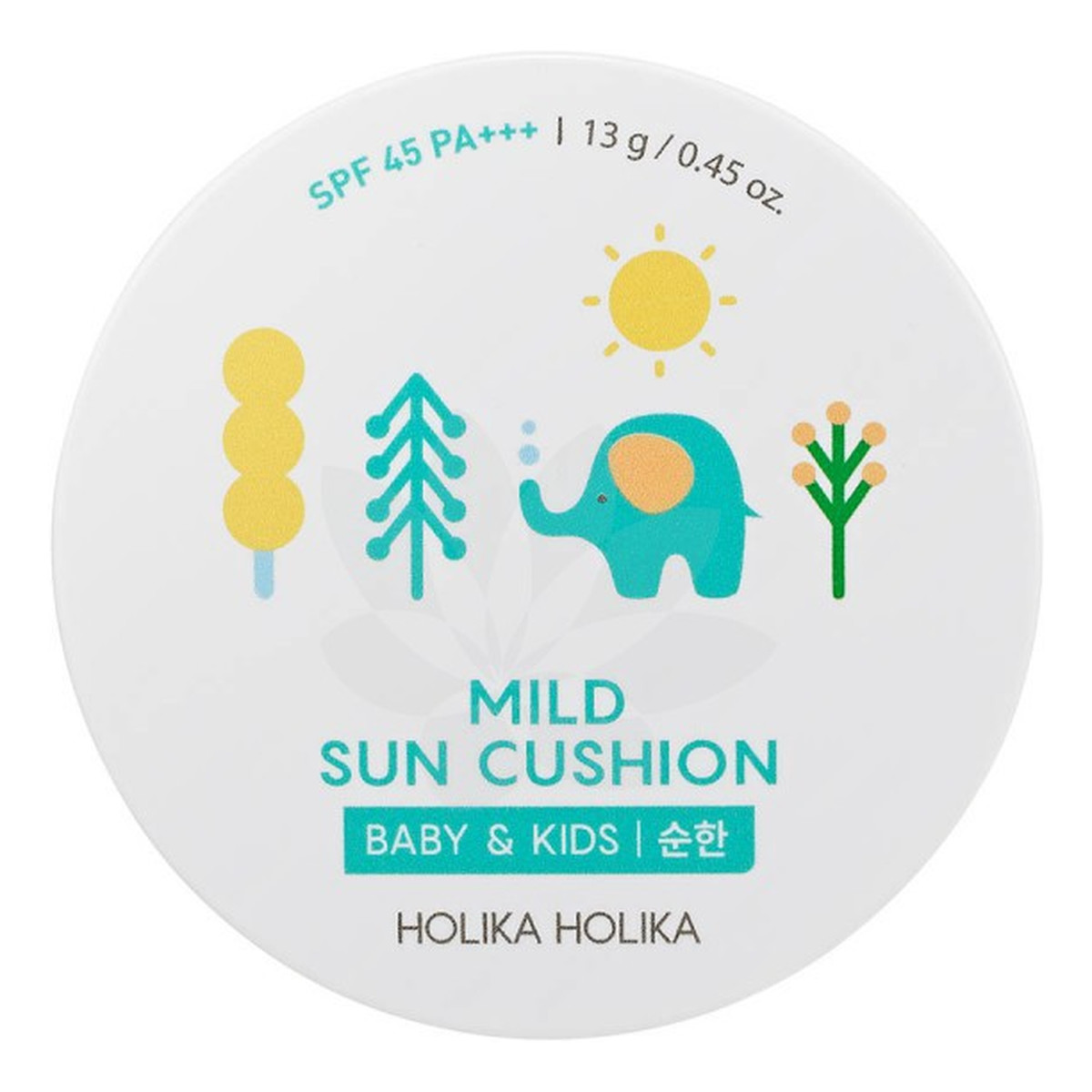 Holika Holika Mild Sun Cushion Baby & Kids SPF45 kompaktowy krem przeciwsłoneczny w poduszeczce 15g