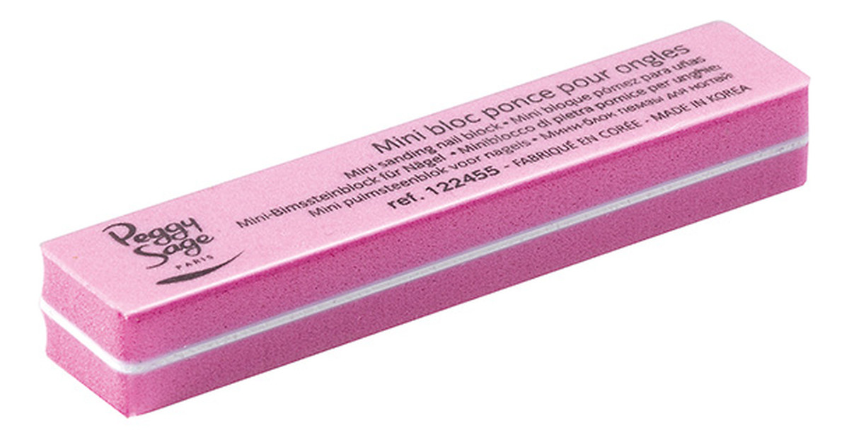 Dwustronny mini blok polerski do paznokci