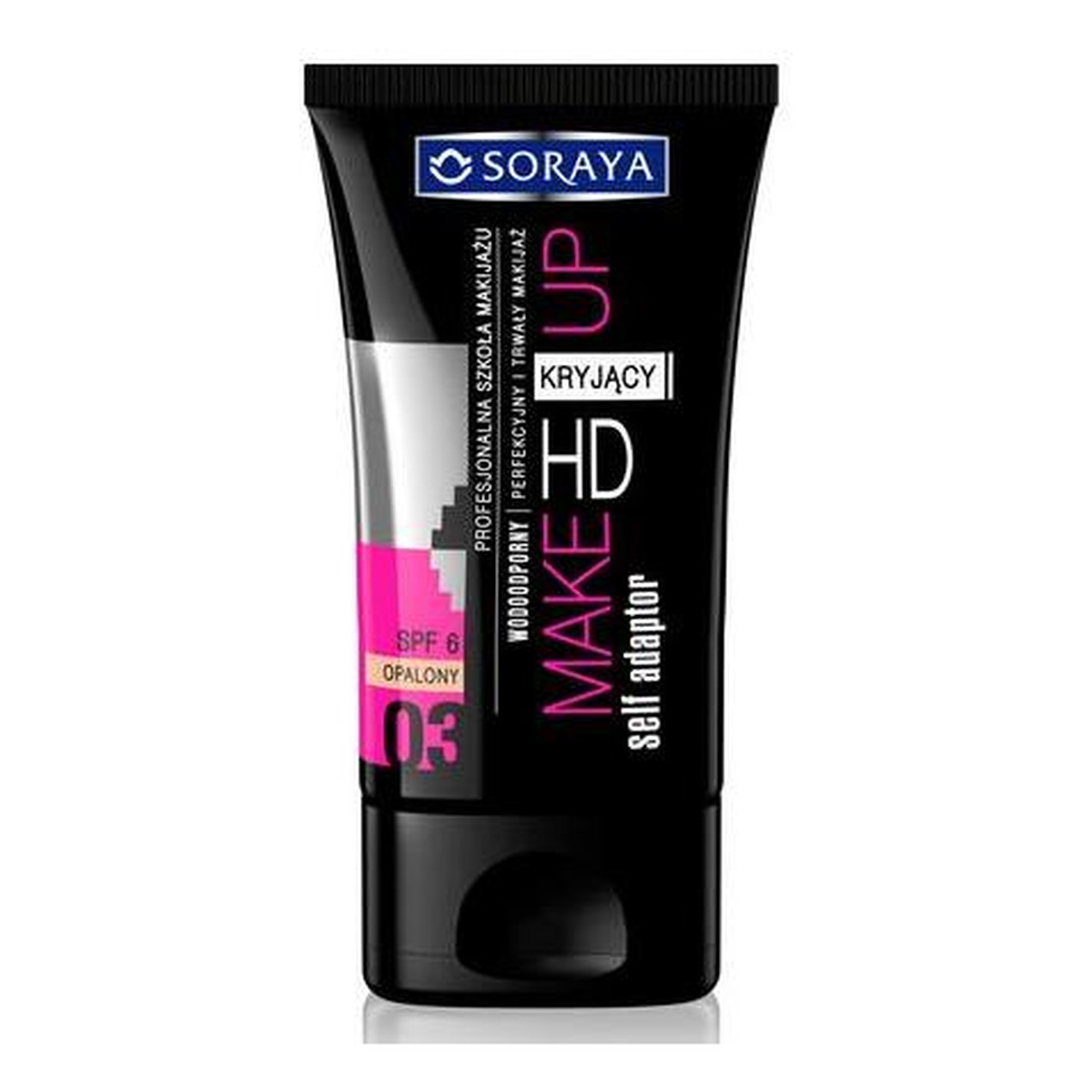 Soraya Make Up HD Self Adaptor Kryjący Profesjonalna Szkoła Makijażu Podkład Do Twarzy 03 Opalony 30ml