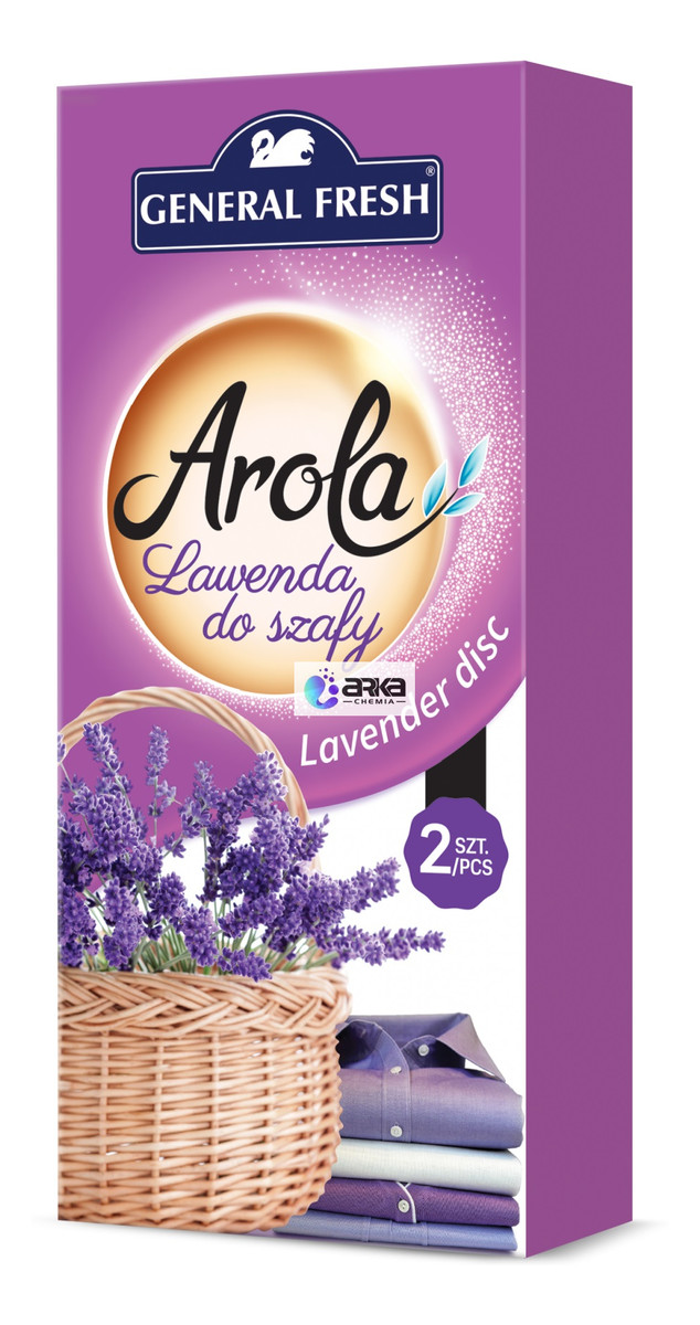 Odświeżacz do Szafy Dysk Lawenda 2 Sztuki