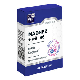Magnez + witamina b6 suplement diety na stres i zmęczenie 60 tabletek