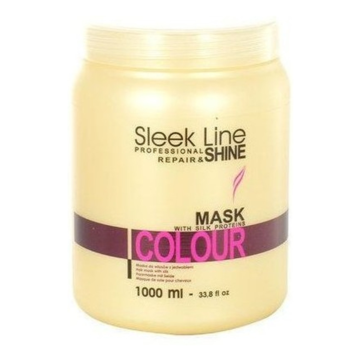 Stapiz Sleek Line Colour Mask Maska z jedwabiem do włosów farbowanych 1000ml
