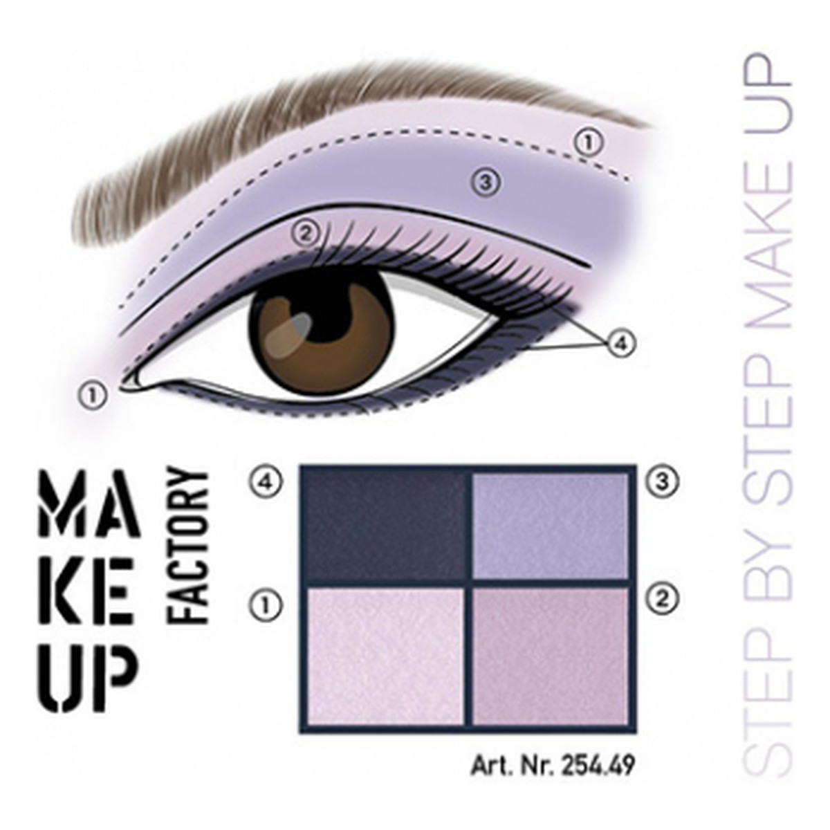 Make Up Factory Eye Colors Quatro Paleta cieni do powiek 4.8g 5g