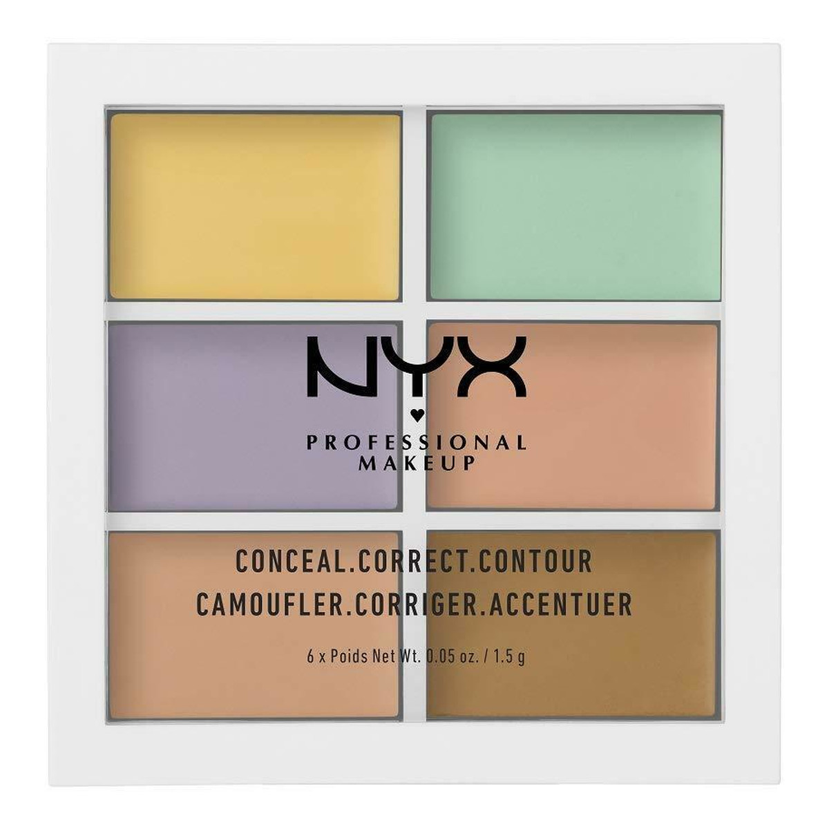NYX Color Correcting Concealer paleta korektrów do twarzy 6x1.5g 9g