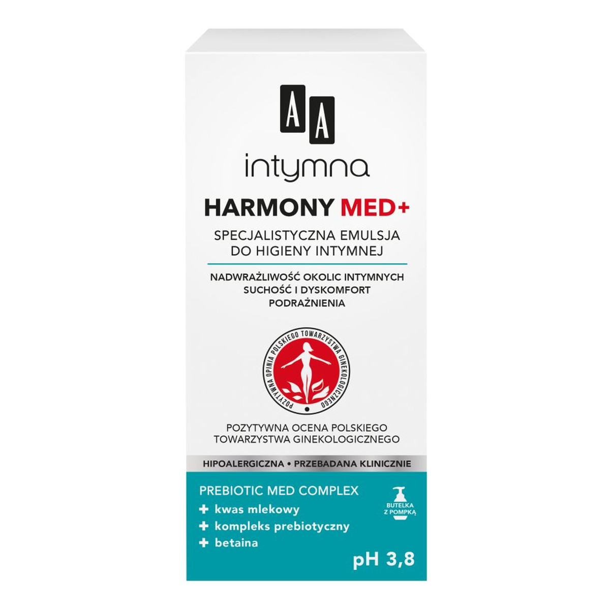 AA Intymna Harmony Med+ Specjalistyczna Emulsja do higieny intymnej 300ml