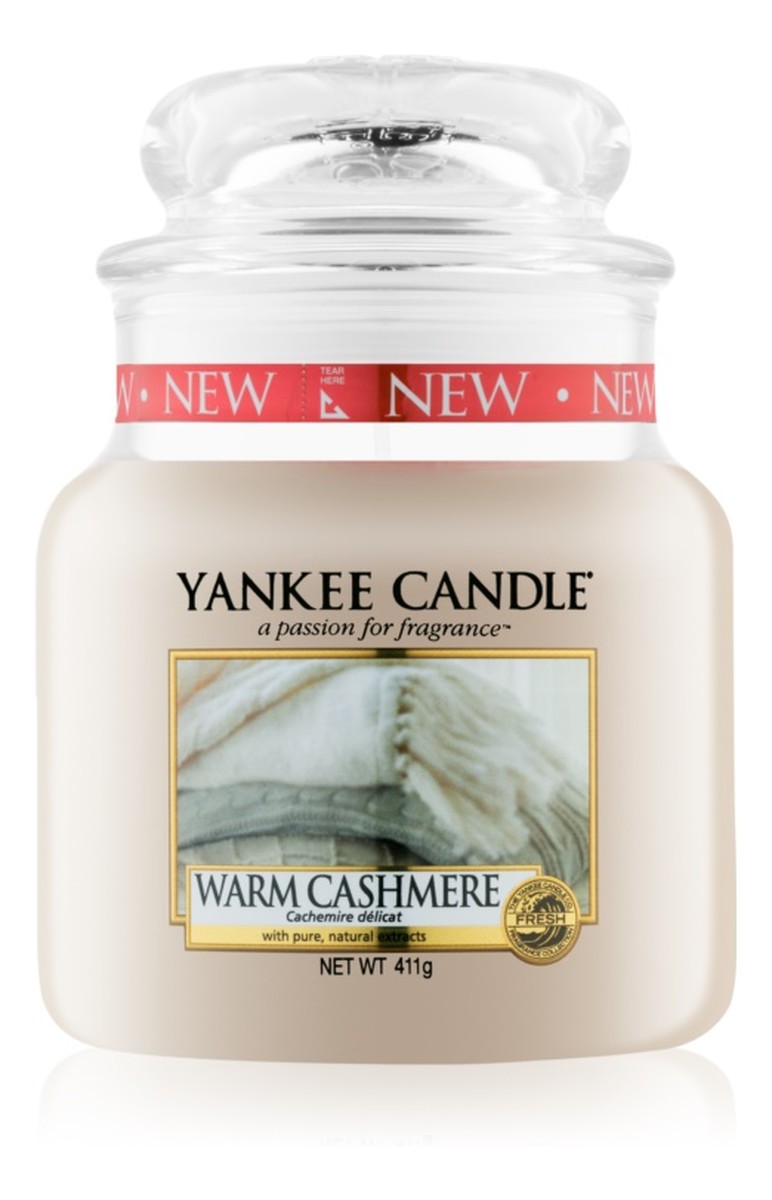 średnia świeczka zapachowa Warm Cashmere