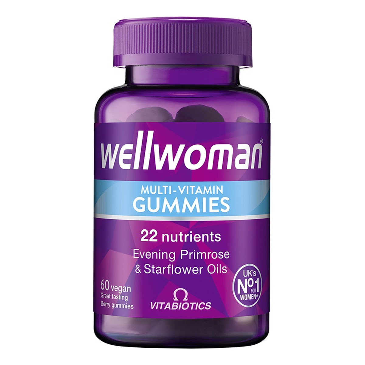 Vitabiotics Wellwoman suplement diety wspierający zdrowie kobiet 60 Żelek