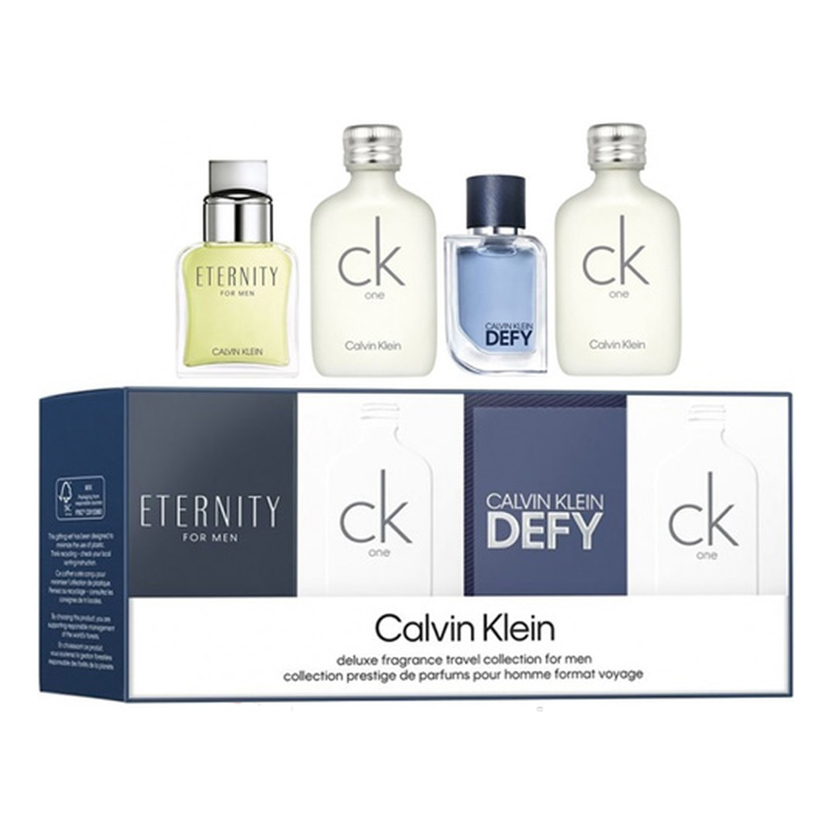 Calvin Klein Deluxe Fragrance Travel Collection For Men Zestaw miniaturek perfum dla mężczyzn