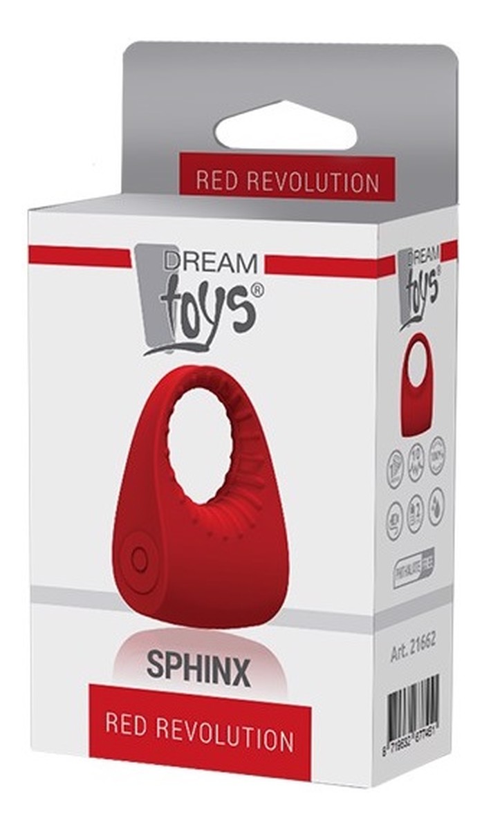 Red revolution sphinx wibrujący pierścień na penisa