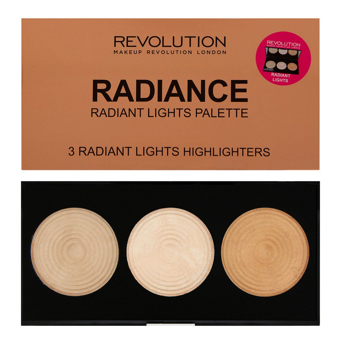 Makeup Revolution Radiance Paleta Rozświetlaczy