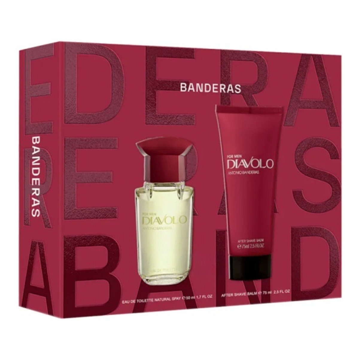 Antonio Banderas Diavolo for Men zestaw woda toaletowa spray 50ml + balsam po goleniu 75ml