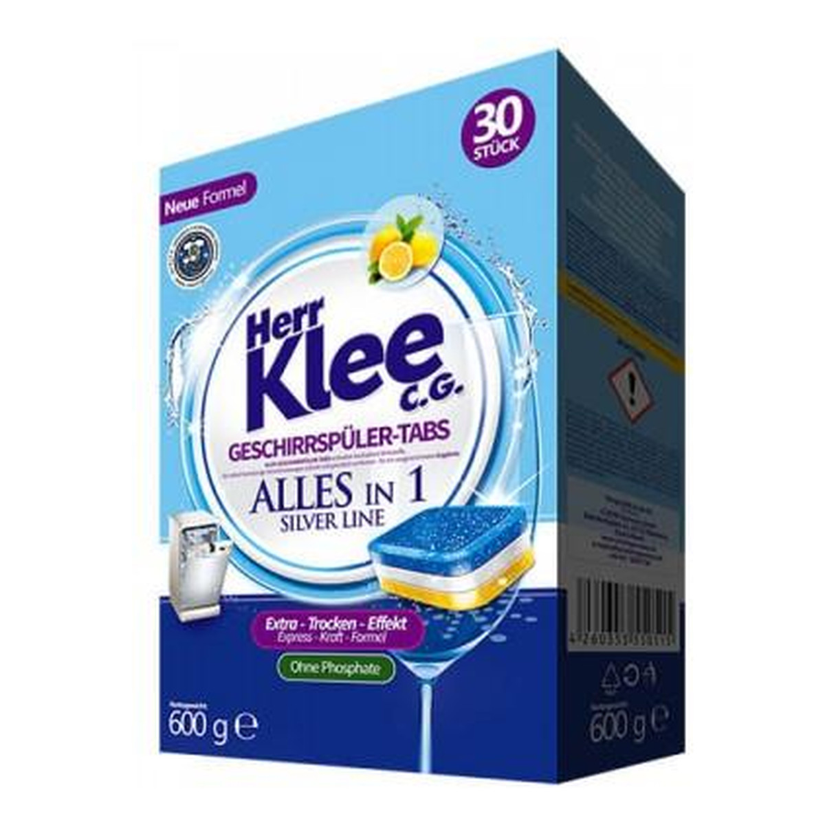 Herr Klee tabletki do zmywarki Silver Line 30 szt. ALL-IN-ONE 7w1 600g