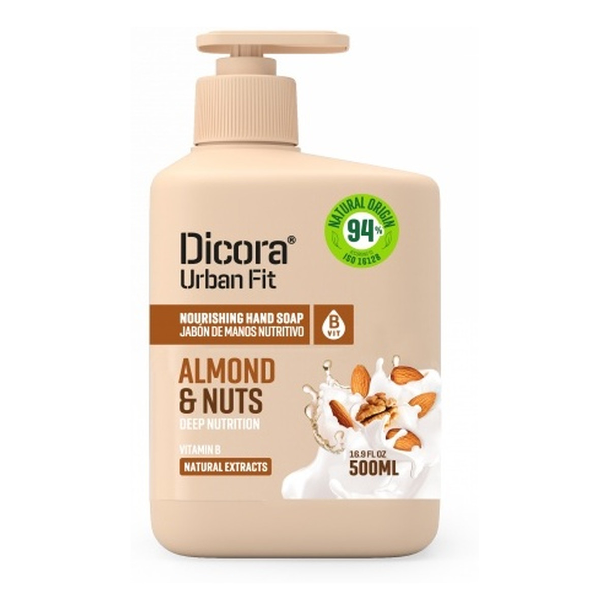Dicora Urban Fit Mydło do mycia rąk Migdały i Orzechy włoskie 500ml