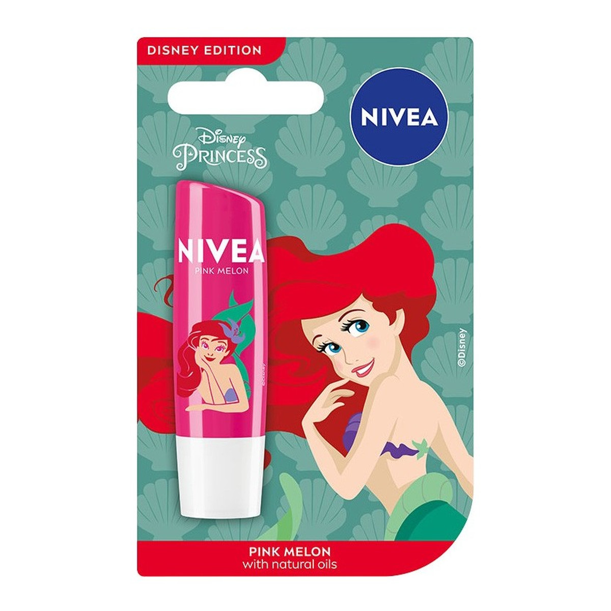 Nivea Disney Princess Pielęgnująca pomadka do ust Pink Melon 5ml