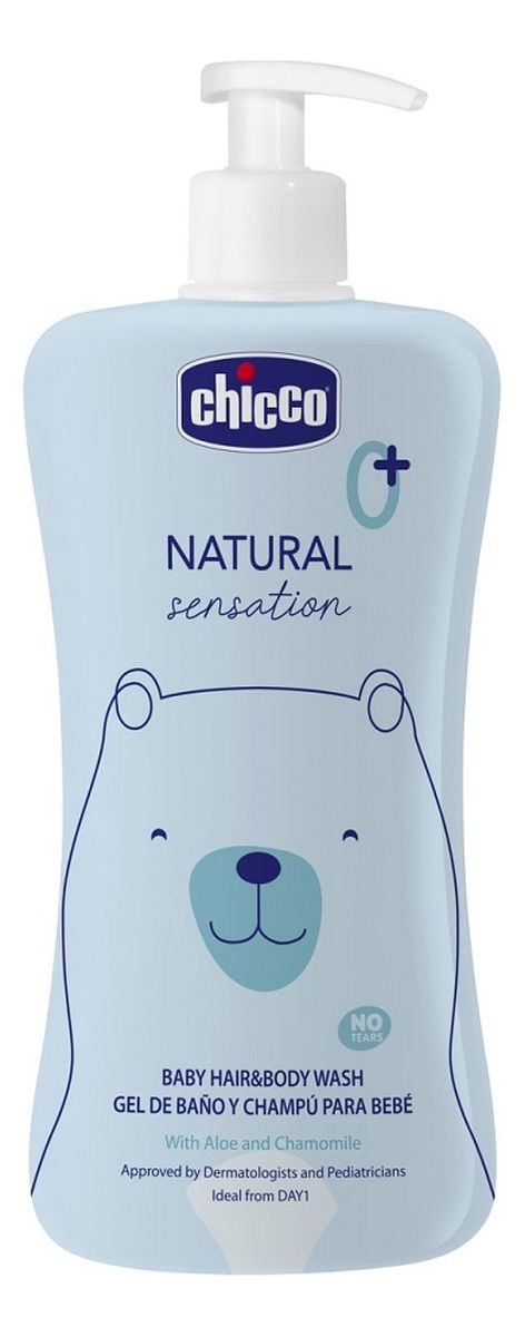 Natural sensation płyn do mycia ciała i włosów 0m+