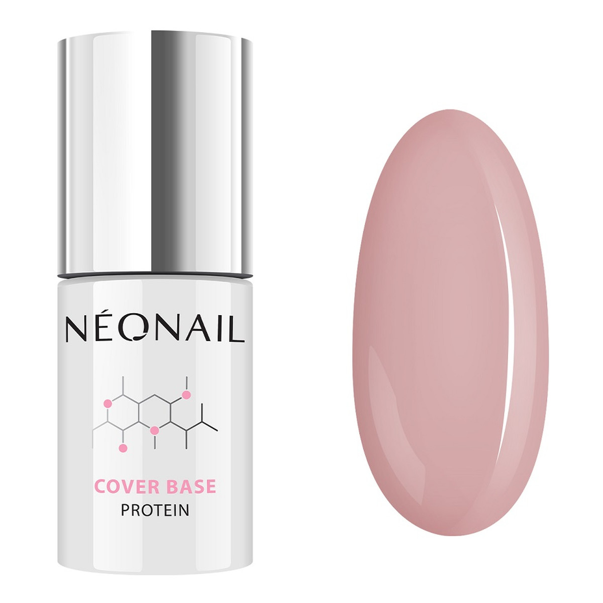 NeoNail Cover Base Protein proteinowa baza hybrydowa Natural Nude 7.2ml