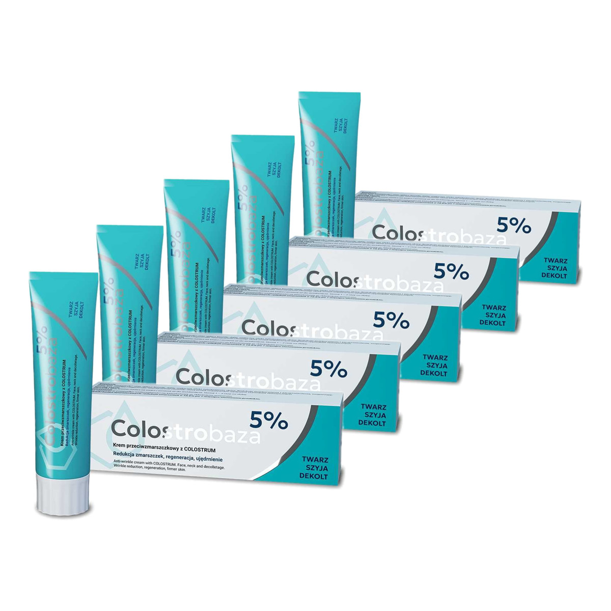 Colostrobaza 5% Krem przeciwzmarszczkowy z COLOSTRUM 5x30g