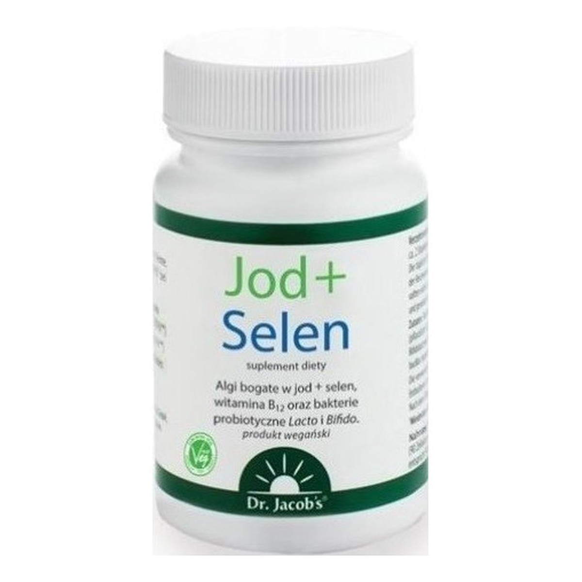 Dr Jacobs Jod + selen suplement diety 90 kapsułek